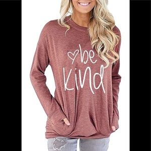 🆕 Super Soft Trendy “Be Kind” Long Sleeve Top